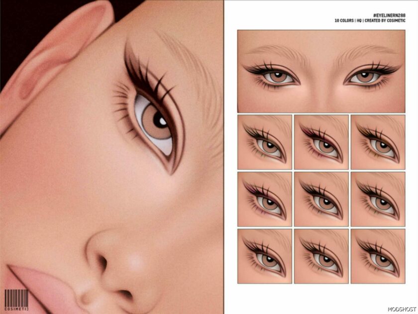 Sims 4 Eyeliner Makeup Mod: N288 (Featured)