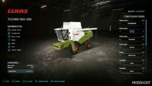 FS22 Claas Combine Mod: Tucano 560-580 V1.1 (Image #2)