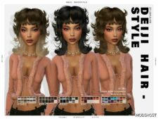 Sims 4 Female Mod: Deiji Hairstyle (Featured)