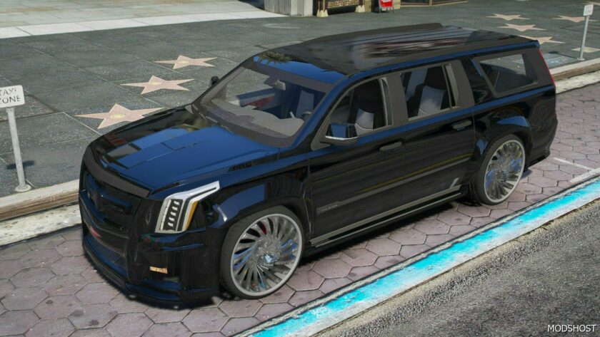 GTA 5 Vehicle Mod: Cadillac Escalade PD (Featured)