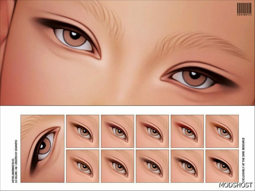 Sims 4 Eyeliner Makeup Mod: N291 V1 Matte Version (Featured)