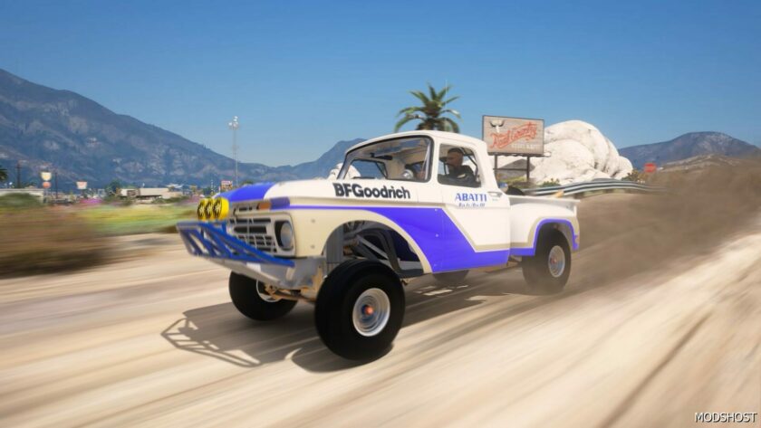 GTA 5 Ford Vehicle Mod: 1966 Ford F-100 Trophy Truck Add-On / Fivem | Template | Lods V1.2 (Featured)