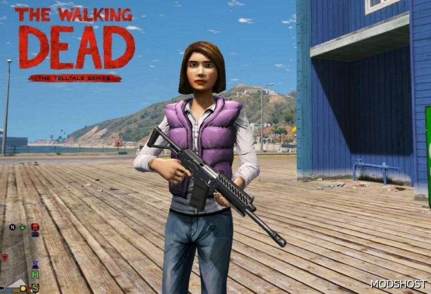 GTA 5 Player Mod: Carley (TWD Season 1) Add-On PED (Featured)