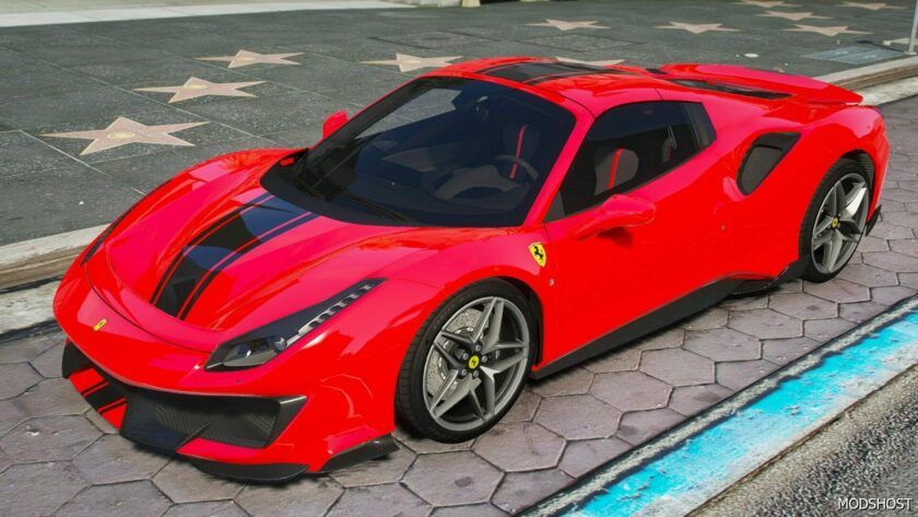 GTA 5 Ferrari Vehicle Mod: 2019 Ferrari 488 Pista Spider (Featured)