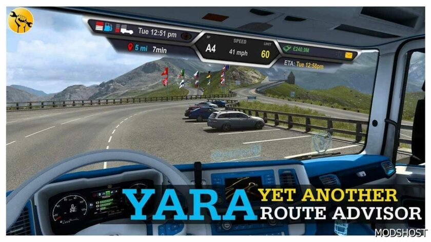 ATS Mod: YET Another Route Advisor V1.1 1.49 (Featured)