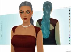 Sims 4 Female Mod: Barbra Hairstyle (Featured)