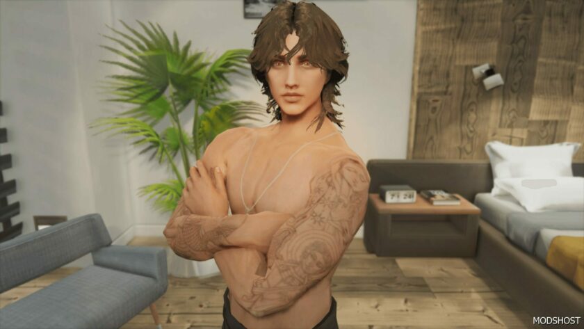 GTA 5 Player Mod: Hair Pack for MP Male (Featured)