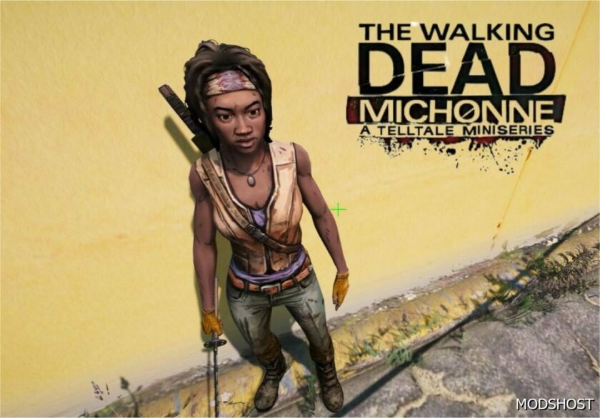 GTA 5 Player Mod: Michonne (TWD: A Telltale Miniseries) Add-On PED (Featured)