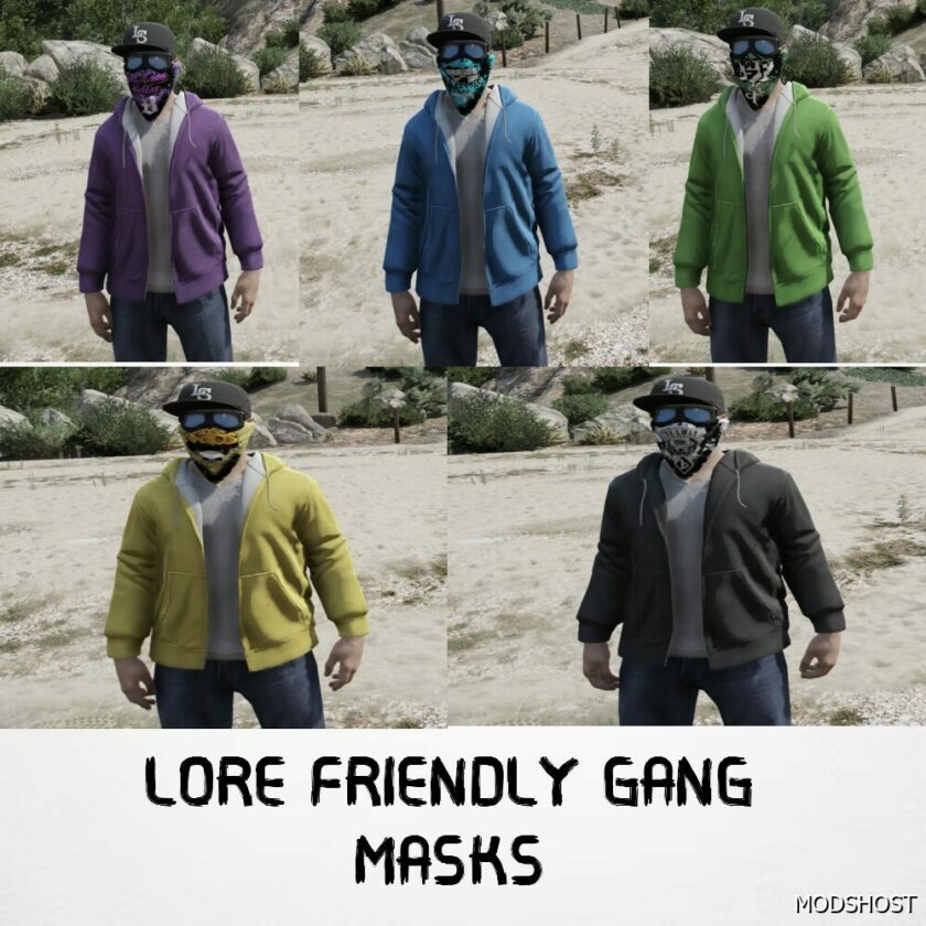 GTA 5 Player Mod: Gang Masks for MP Male / Female (Featured)