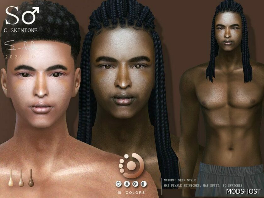 Sims 4 Male Mod: Naturel Male Skintones (Featured)