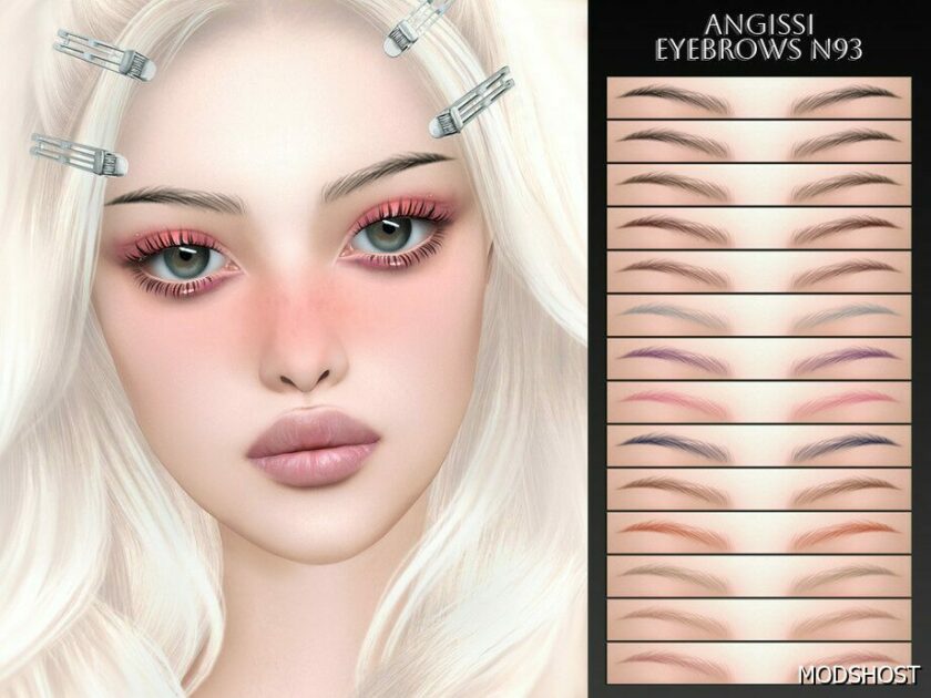 Sims 4 Female Hair Mod: Eyebrows N93 (Featured)