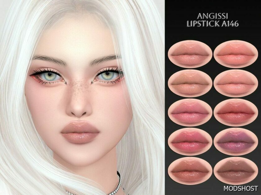 Sims 4 Lipstick Makeup Mod: A146 (Featured)