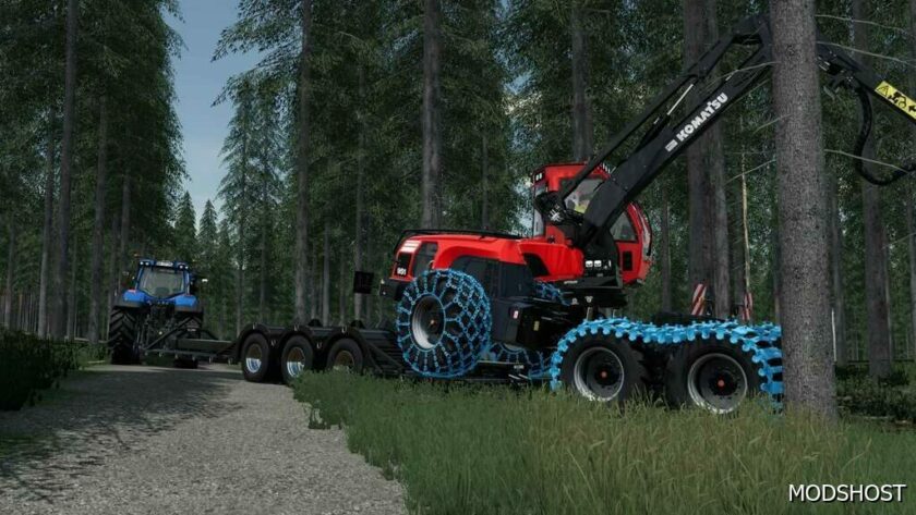 FS22 Trailer Mod: Lizard 3-Axle Machine Mover (Featured)