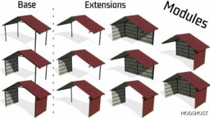 FS22 Placeable Mod: Modular Shed (Image #4)