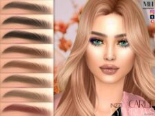 Sims 4 Eyebrows Makeup Mod: Carlie Eyebrows N271 (Featured)