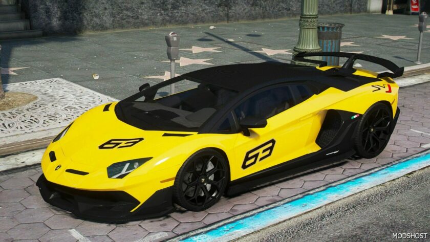 GTA 5 Lamborghini Vehicle Mod: Aventador SVJ 63 (Featured)