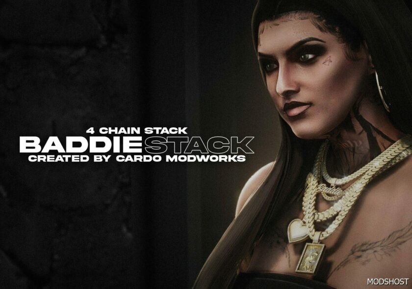 GTA 5 Player Mod: Baddie Stacked Chains for MP Female (Featured)