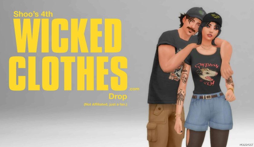 Sims 4 Teen Mod: 4TH Pack of Simified Wicked Clothes (Featured)