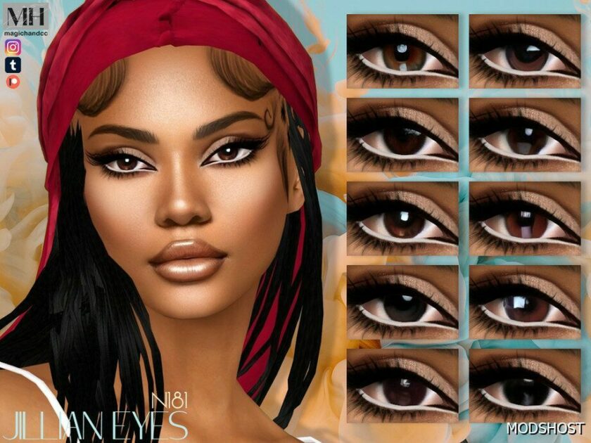 Sims 4 Mod: Jillian Eyes N181 (Featured)