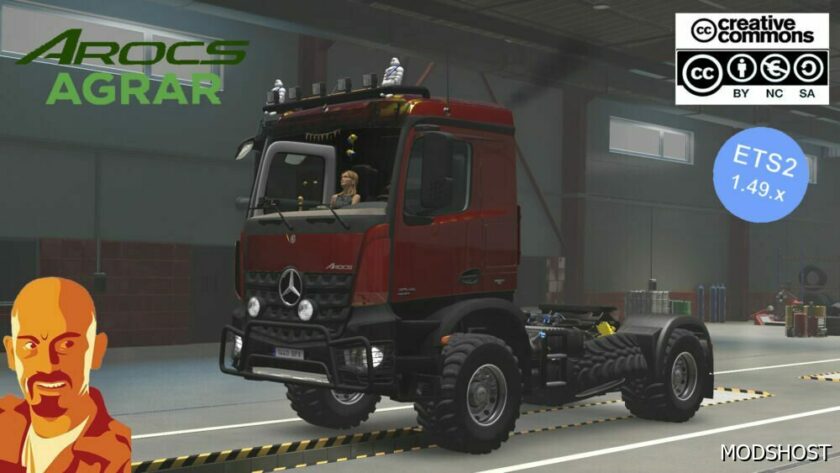 ETS2 Mercedes-Benz Truck Mod: Mercedes Benz Arocs Agrar 1.49 (Featured)