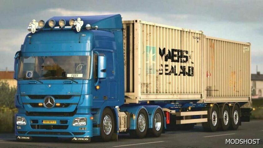 ETS2 Mercedes-Benz Truck Mod: Mercedes Benz Actros MP3 V1.3.5 (Featured)