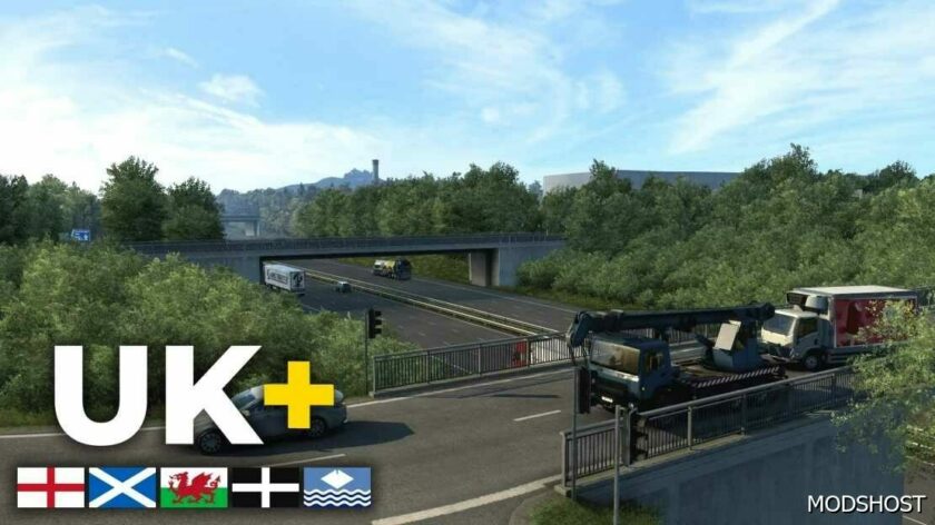 ETS2 ProMods Map Mod: UK+ Promods Addon V1.01 (Featured)