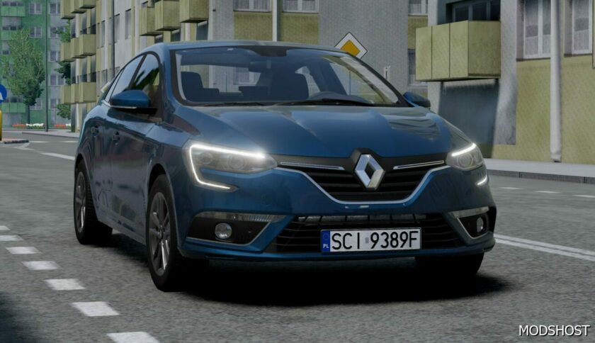 BeamNG Renault Car Mod: Megane IV Sedan 2016-2020 V1.2 0.30 (Featured)