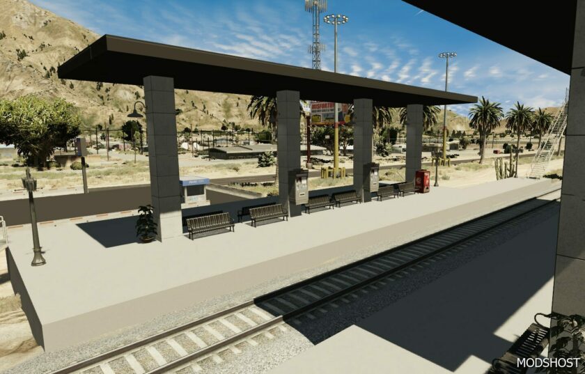 GTA 5 Mod: Sandy Shores Railway Station Ymap|Fivem (Featured)