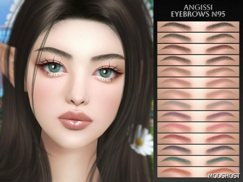 Sims 4 Eyebrows Hair Mod: N95 (Featured)