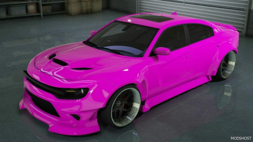 GTA 5 Dodge Vehicle Mod: Charger SRT Hellcat Whip (Featured)