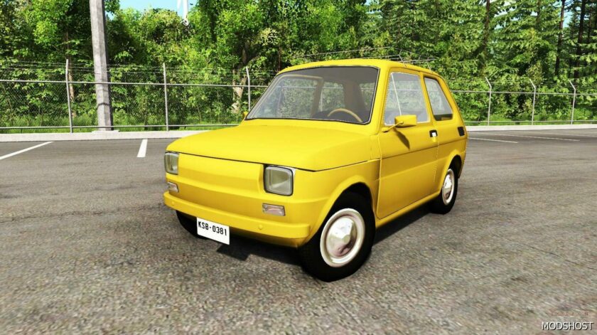 BeamNG Fiat Car Mod: 126P Maluch Edit 0.30 (Featured)