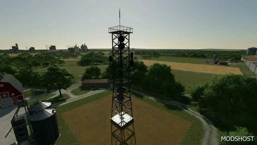 FS22 Placeable Mod: 5G Broadcast Tower (Featured)