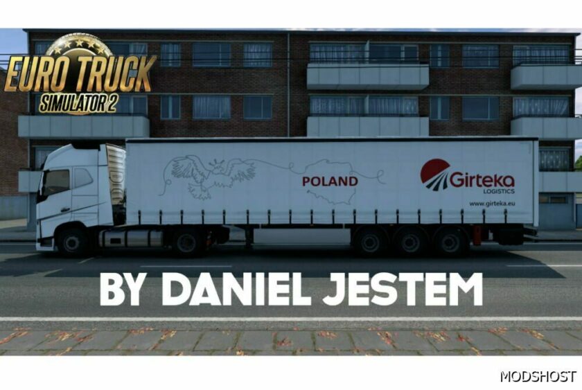 ETS2 Poland Skin Mod: Girteka Poland Trailer by Daniel Jestem (Featured)