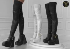 Sims 4 Shoes Mod: High Heel Boots (Featured)