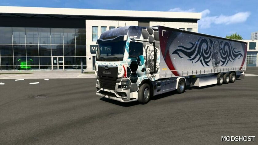 ETS2 MAN Mod: Combo Skin MAN (Featured)