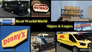 ATS Realistic Mod: Real World Signs & Logos V1.7 1.49 (Featured)