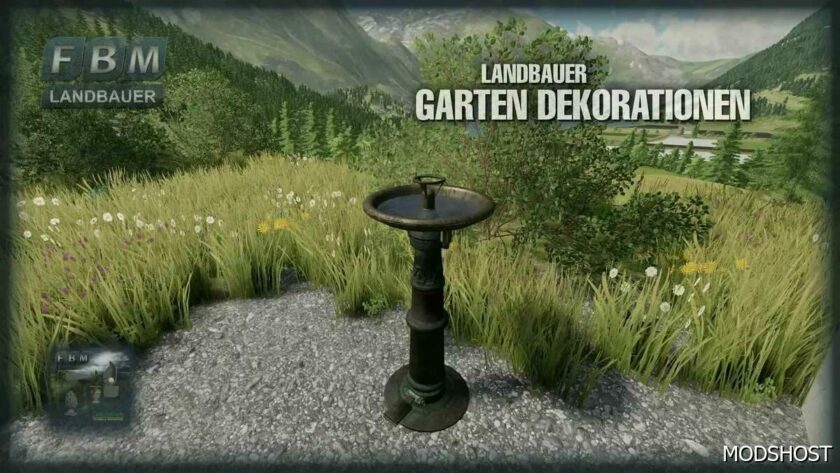 FS22 Placeable Mod: Garden Decorations (Featured)