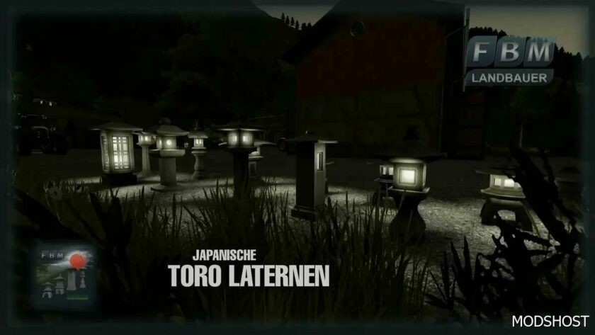 FS22 Placeable Mod: Japanese Toro Lanterns (Featured)