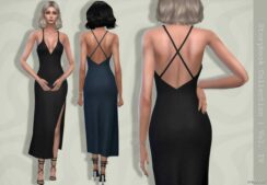 Sims 4 Dress Clothes Mod: Harper Dress (Featured)