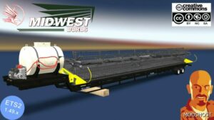 ETS2 Mod: Midwest Durus Combines Headers Trailers 1.49 (Featured)