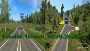 ETS2 Map Mod: Tyumen and Tobolsk Road Connection 1.49 (Featured)