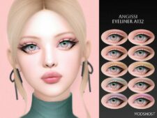 Sims 4 Female Makeup Mod: Eyeliner A132 (Featured)