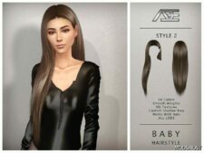 Sims 4 Female Mod: Baby Hairstyle No.2 (Featured)