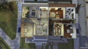 Sims 4 House Mod: Converted Brownstone Apartments NO CC (Updated for Rent 2023) (Image #2)