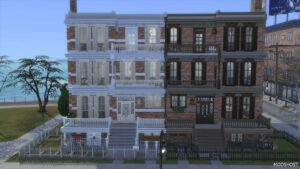 Sims 4 House Mod: Converted Brownstone Apartments NO CC (Updated for Rent 2023) (Image #3)