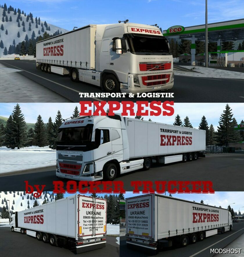 ETS2 Mod: Express Transport & Logistik Skin Pack (Featured)