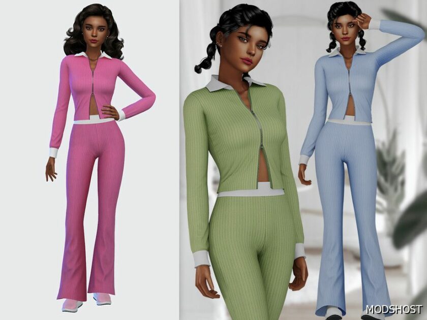 Sims 4 Everyday Clothes Mod: Evie Zipper SET (Featured)