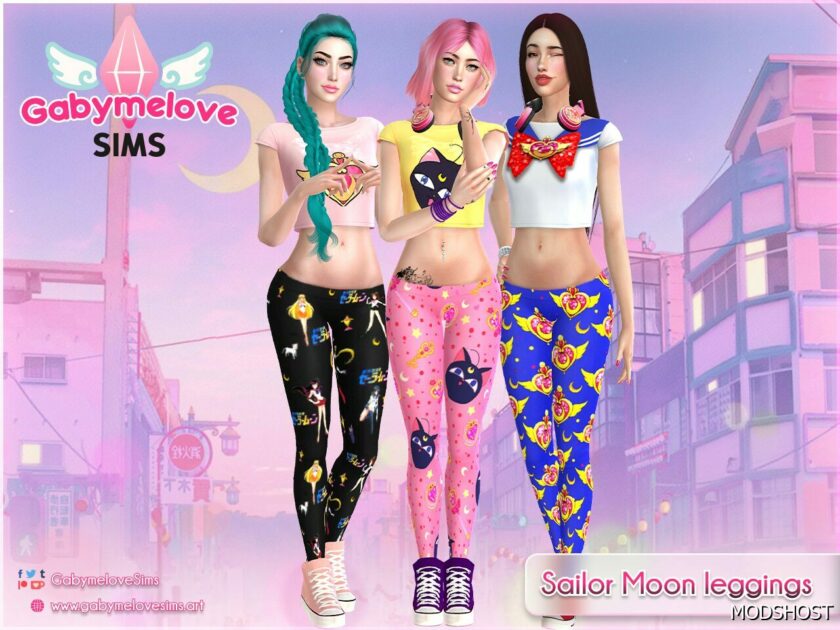 Sims 4 Clothes Mod: Updated 2023 | Sailor Moon leggings (Featured)