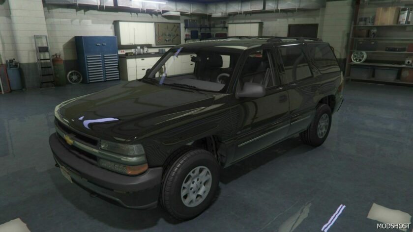 GTA 5 Chevrolet Vehicle Mod: 2002 Chevrolet Tahoe Base Trim (Featured)