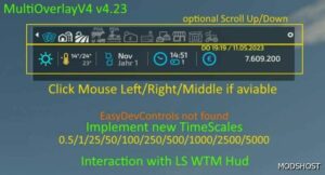 FS22 Mod: Multioverlay HUD V4.31 Beta (Image #2)